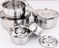 厂家供应不锈钢泰式料理锅 料理盆 带盖营养锅 5件套料理锅套装